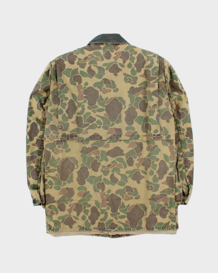 Vintage 1970s Sears Roebuck Duck Camo Hunting Field Jacket - S