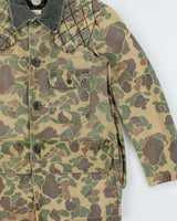 Vintage 1970s Sears Roebuck Duck Camo Hunting Field Jacket - S