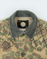 Vintage 1970s Sears Roebuck Duck Camo Hunting Field Jacket - S