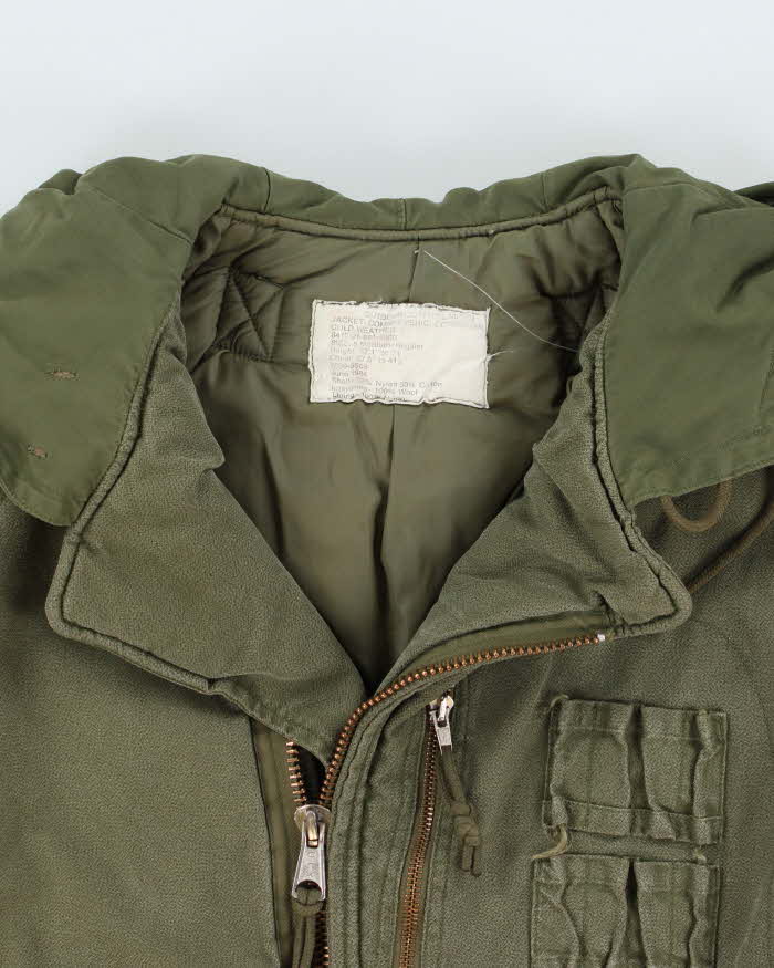 Vintage 1984 Canadian Military Combat Vehicle Crew Cold Weather Jacket - M