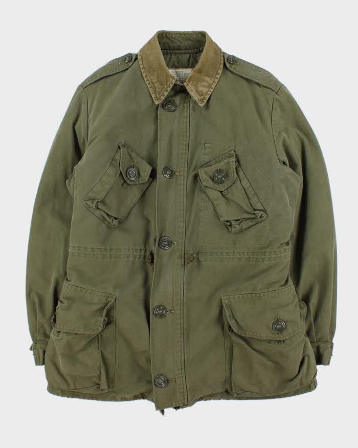 Vintage 1990 Canadian Military Khaki Combat MrkII Liner Cold Weather Coat - M