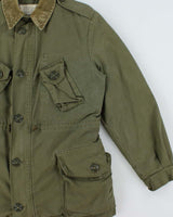 Vintage 1990 Canadian Military Khaki Combat MrkII Liner Cold Weather Coat - M