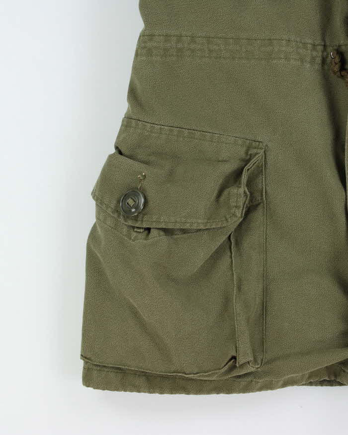 Vintage 1990 Canadian Military Khaki Combat MrkII Liner Cold Weather Coat - M