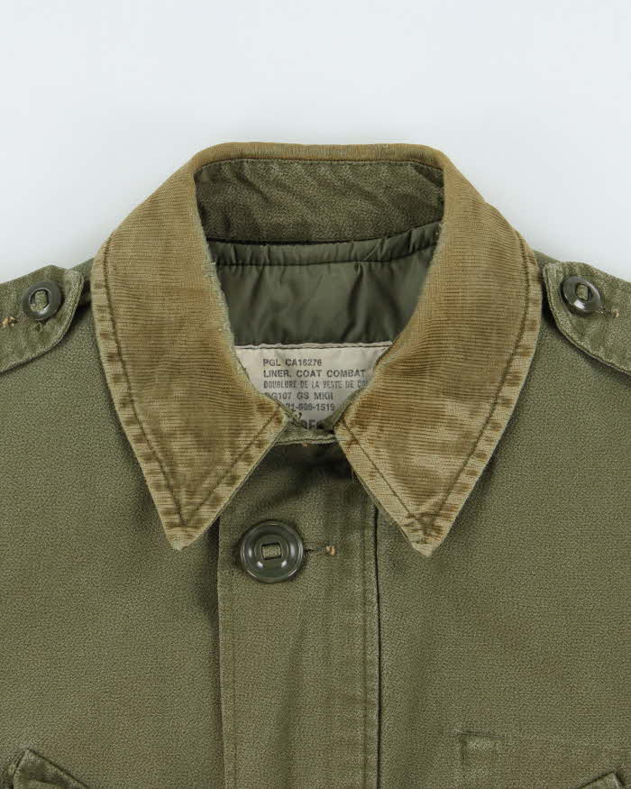 Vintage 1990 Canadian Military Khaki Combat MrkII Liner Cold Weather Coat - M
