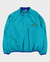 Vintage 1980s L.L.Bean Lightweight Snap Button Shell Pullover - XL