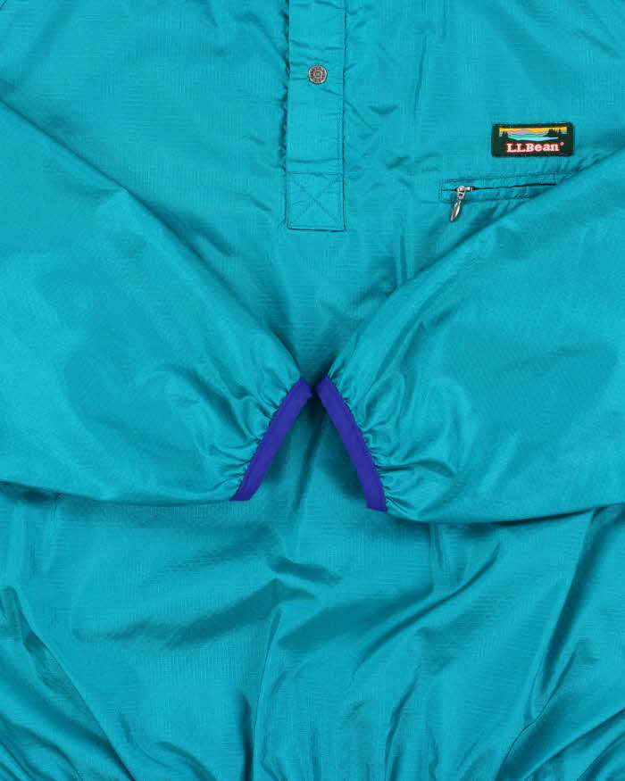 Vintage 1980s L.L.Bean Lightweight Snap Button Shell Pullover - XL