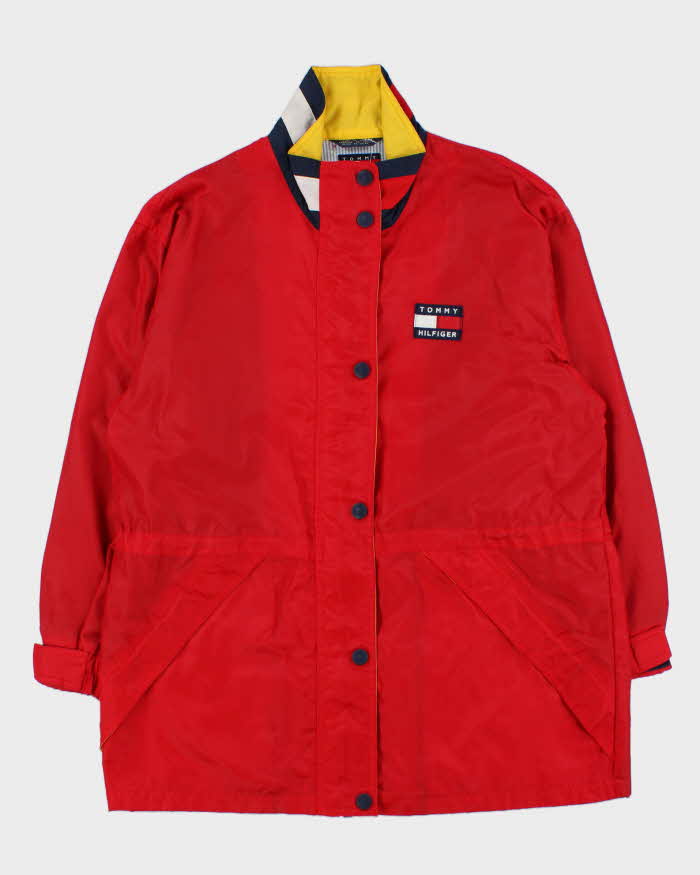 Vintage 1990s Tommy Hilfiger Classic Colour Block Waterproof Jacket - M