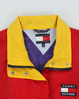 Vintage 1990s Tommy Hilfiger Classic Colour Block Waterproof Jacket - M