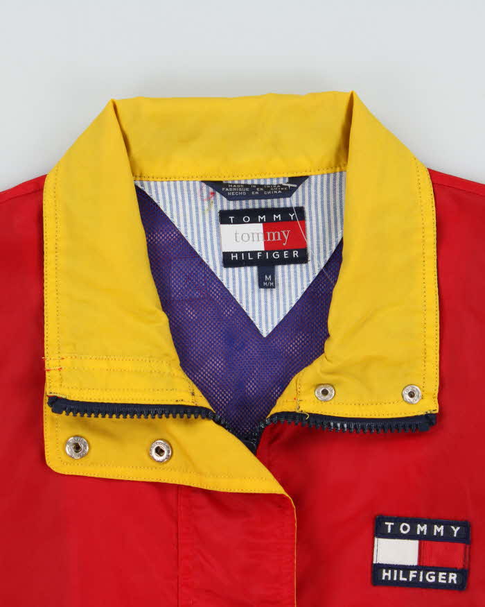 Vintage 1990s Tommy Hilfiger Classic Colour Block Waterproof Jacket - M