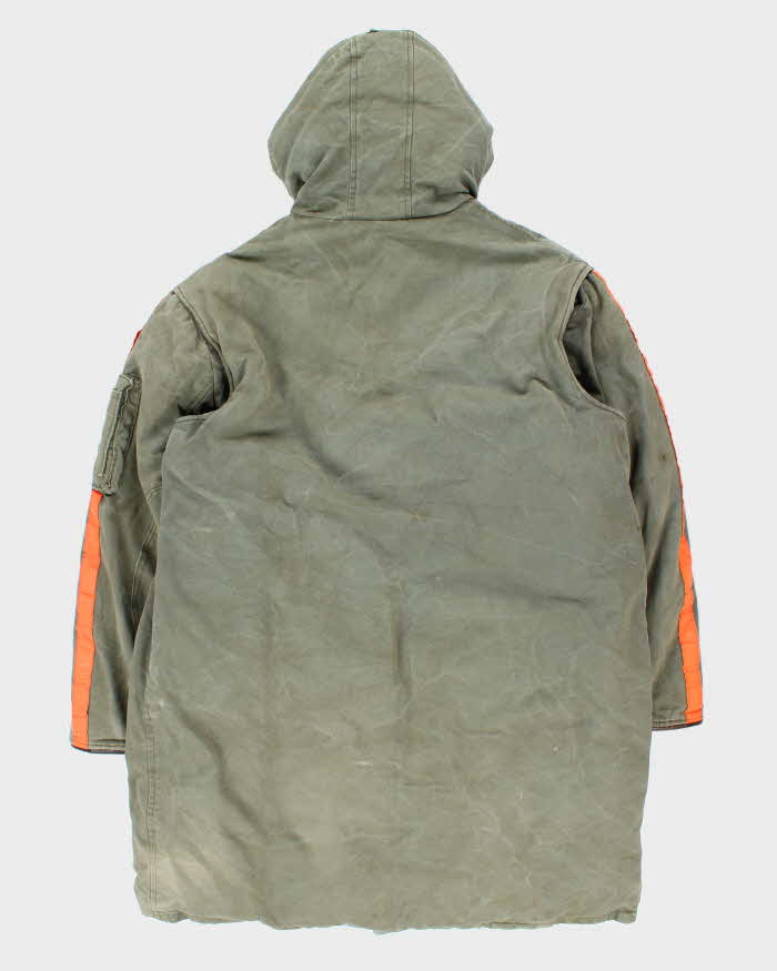 Vintage 1970s Dilmen's Arctic Circle Club Khaki Surplus Down Fill Heavyweight Cold Weather Hooded Parka - L