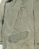 Vintage 1970s Dilmen's Arctic Circle Club Khaki Surplus Down Fill Heavyweight Cold Weather Hooded Parka - L