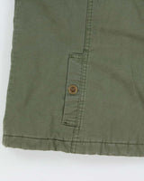 Vintage Y2K 00s Khaki Faux Fur Hooded Boxy Fireman Clasp Parka Jacket - M