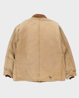 Vintage Y2K 2006 Carhartt C03 BRN Arctic Quilt Lined Duck Canvas Workwear Chore Jacket - XXL Tall