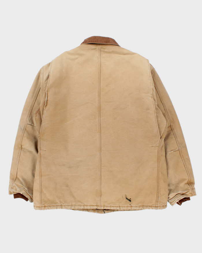 Vintage Y2K 2006 Carhartt C03 BRN Arctic Quilt Lined Duck Canvas Workwear Chore Jacket - XXL Tall