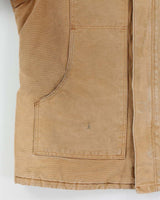 Vintage Y2K 2006 Carhartt C03 BRN Arctic Quilt Lined Duck Canvas Workwear Chore Jacket - XXL Tall