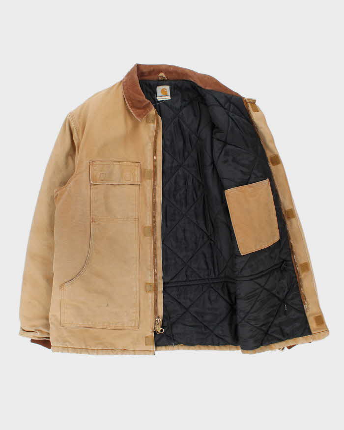 Vintage Y2K 2006 Carhartt C03 BRN Arctic Quilt Lined Duck Canvas Workwear Chore Jacket - XXL Tall