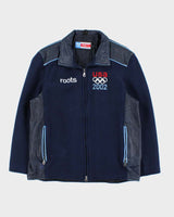Vintage 2002 Roots USA Olympic Team Wool &amp; Leather Jackets - S