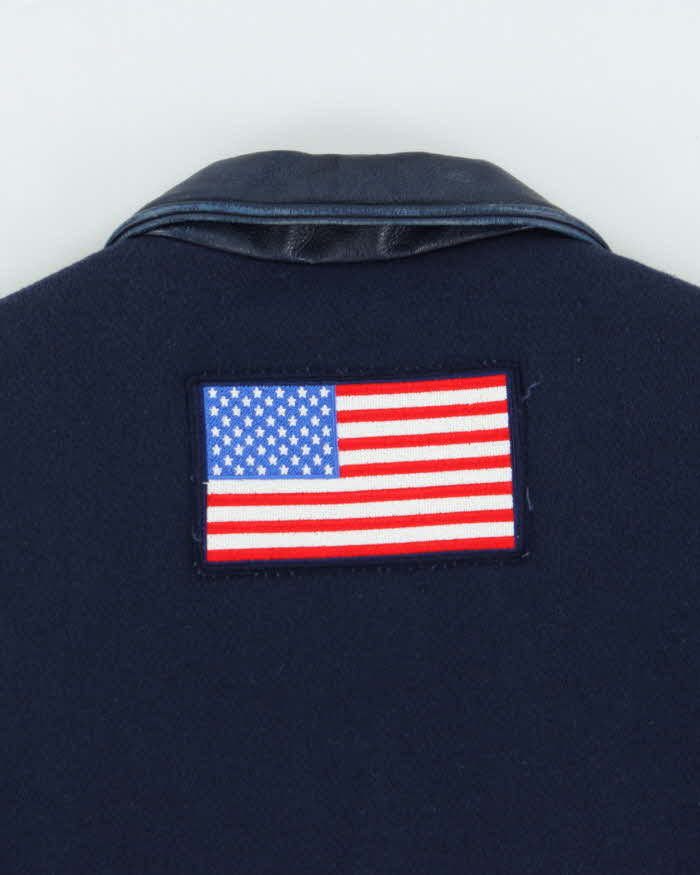 Vintage 2002 Roots USA Olympic Team Wool &amp; Leather Jackets - S