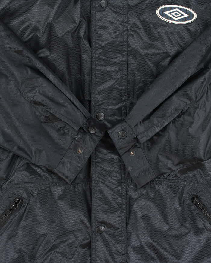 Vintage 1990s Umbro Spell Out Hooded Oversized Waterproof Jacket - XL