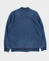 Vintage Lacoste Denim Jersey Bomber Jacket - L