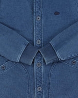 Vintage Lacoste Denim Jersey Bomber Jacket - L
