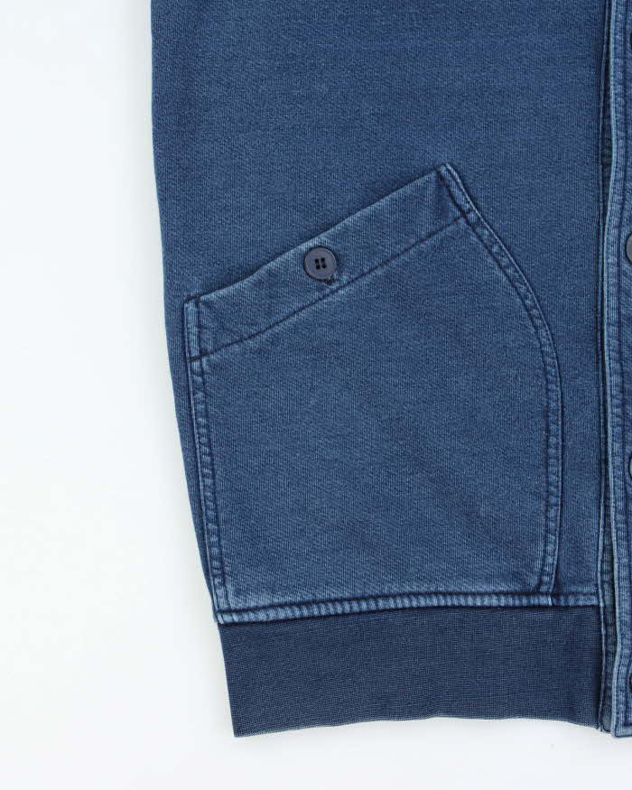 Vintage Lacoste Denim Jersey Bomber Jacket - L