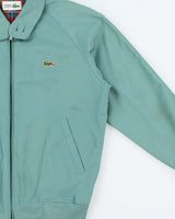 Vintage 1990s Chemise Lacoste Tartan Lined Harrington Jacket - XS