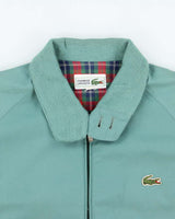 Vintage 1990s Chemise Lacoste Tartan Lined Harrington Jacket - XS