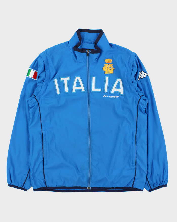 Vintage Y2K 00s Kappa Italia Football Windbreaker Gilet Jacket - L