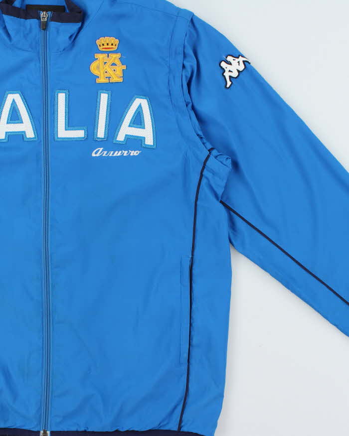 Vintage Y2K 00s Kappa Italia Football Windbreaker Gilet Jacket - L
