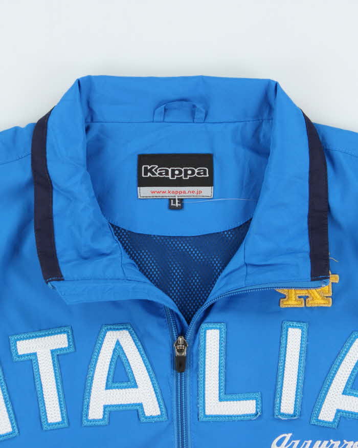 Vintage Y2K 00s Kappa Italia Football Windbreaker Gilet Jacket - L