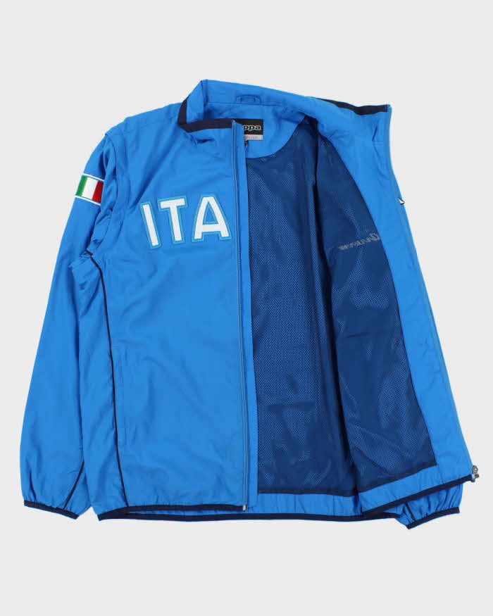 Vintage Y2K 00s Kappa Italia Football Windbreaker Gilet Jacket - L