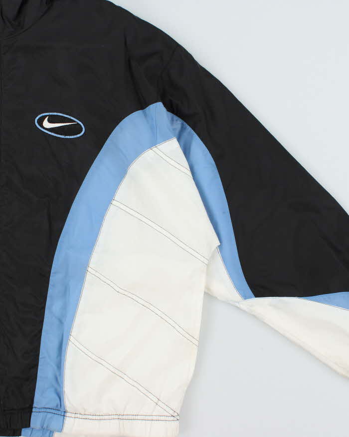 Vintage 1990s Nike Embroidered Big Swoosh Windbreaker - M