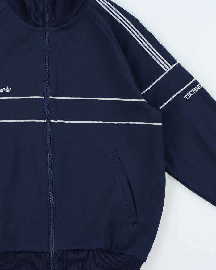 Vintage 1980s Adidas Originals Descente Techno Bio Fix Track Jacket - M