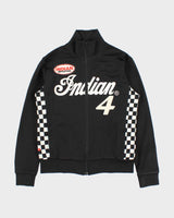 Vintage Y2K 00s Indian Motorcycle Checkered Track Jacket - L