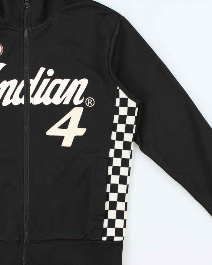 Vintage Y2K 00s Indian Motorcycle Checkered Track Jacket - L
