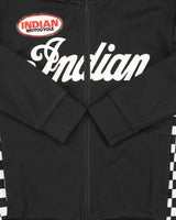 Vintage Y2K 00s Indian Motorcycle Checkered Track Jacket - L