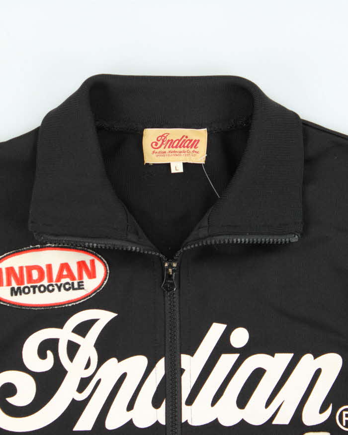 Vintage Y2K 00s Indian Motorcycle Checkered Track Jacket - L