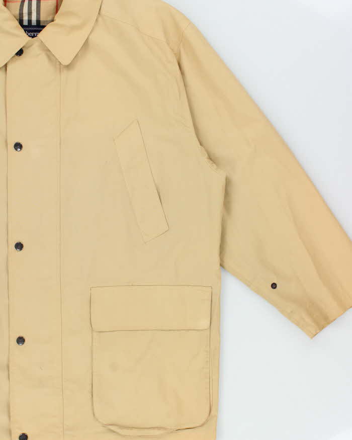 Vintage 1990s Burberry For Maruzen Tokyo Belfield Lightweight Cotton Chore Jacket - L