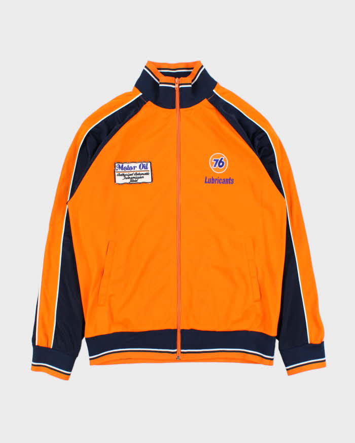 Vintage Y2K 00s 76 Lubricants Motor Oil Two-Tone Track Jacket - M