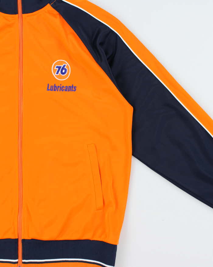Vintage Y2K 00s 76 Lubricants Motor Oil Two-Tone Track Jacket - M