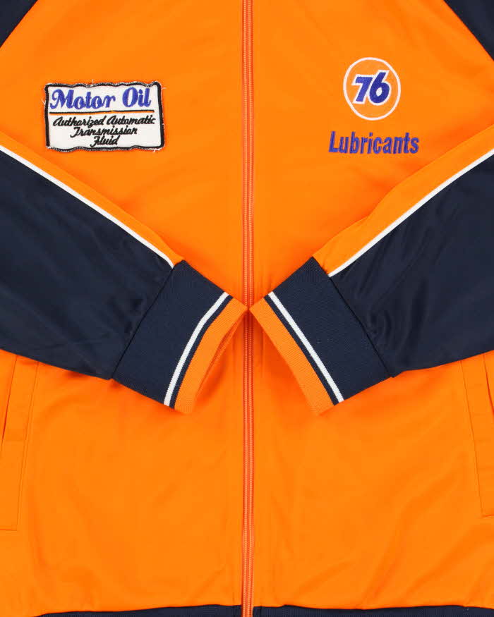 Vintage Y2K 00s 76 Lubricants Motor Oil Two-Tone Track Jacket - M