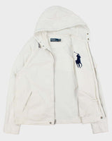 Vintage Y2K 00s Polo Ralph Lauren Swimwear Big Pony Hooded Canvas Jacket - M