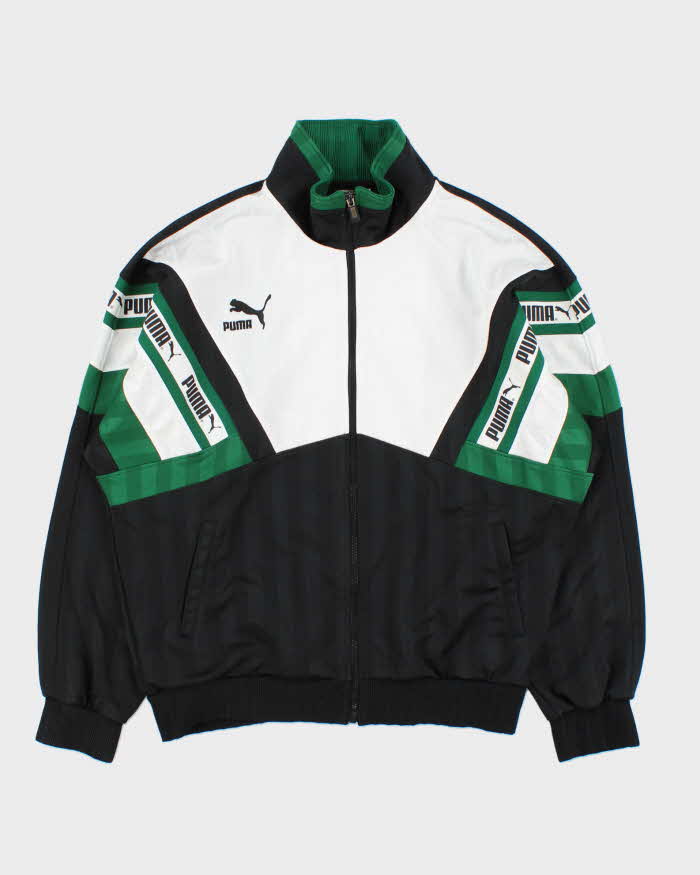 Vintage 1990s Puma Embossed Track Jacket - M