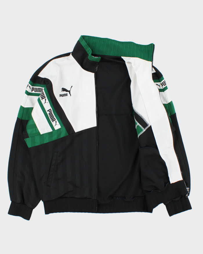 Vintage 1990s Puma Embossed Track Jacket - M
