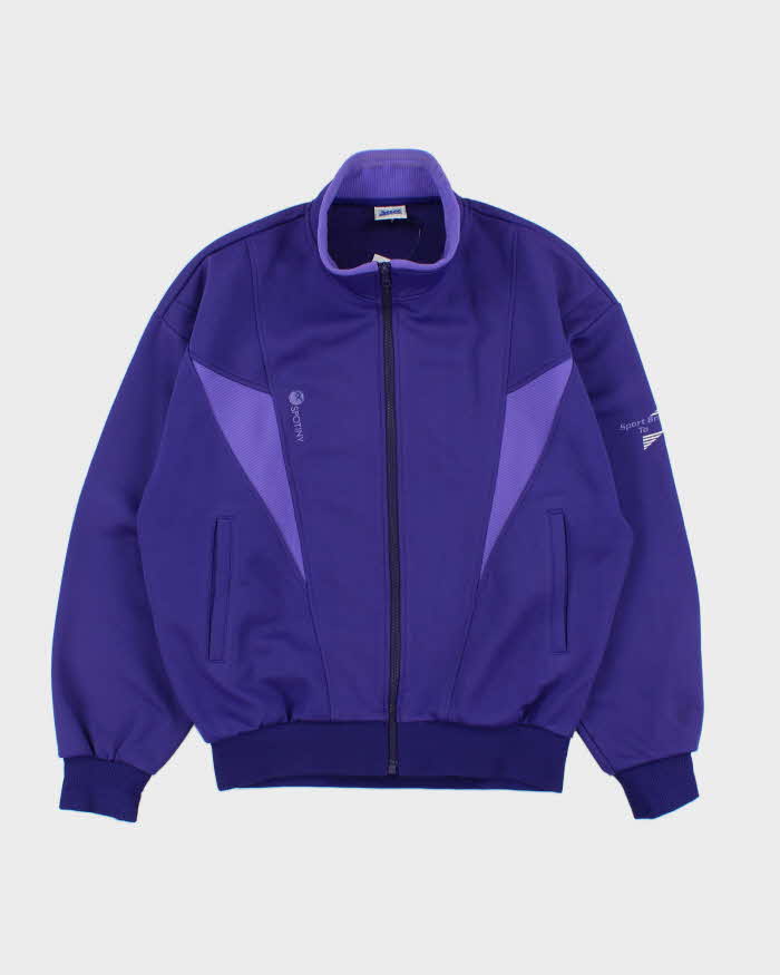 Vintage 1980s Asics Embroidered Track Jacket - M