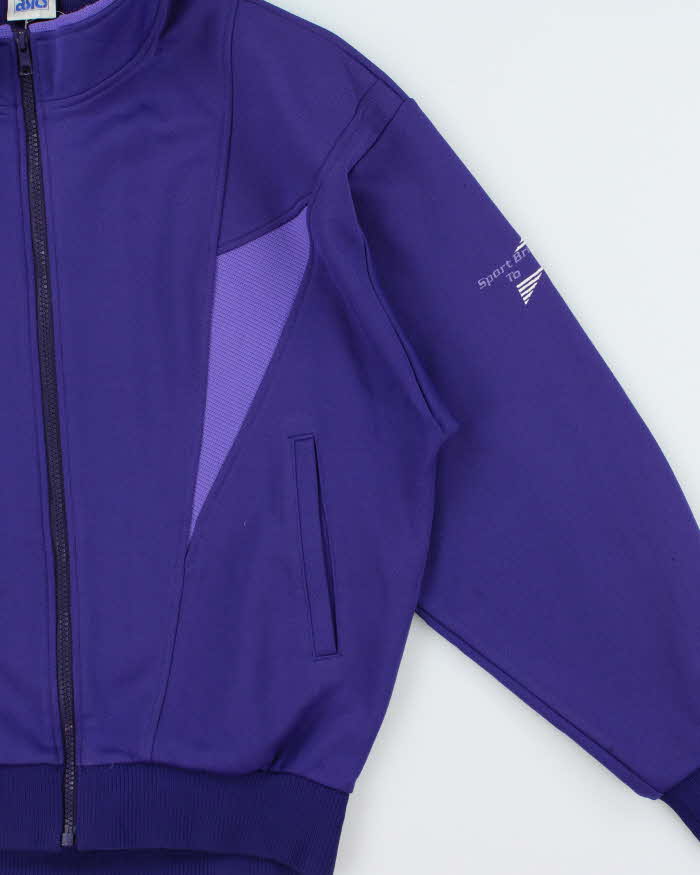 Vintage 1980s Asics Embroidered Track Jacket - M