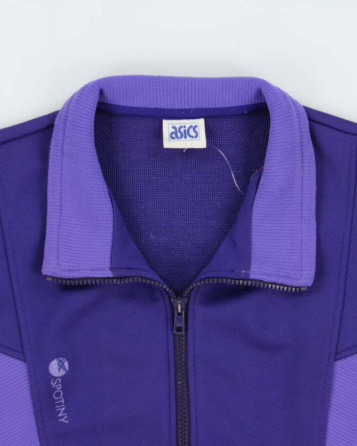Vintage 1980s Asics Embroidered Track Jacket - M