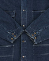 Vintage Y2K 00s Has'Been Japanese Indigo Denim Chore Jacket - L