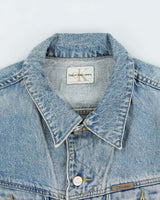 Vintage 1990s Calvin Klein Light Wash Boxy Denim Jacket - M
